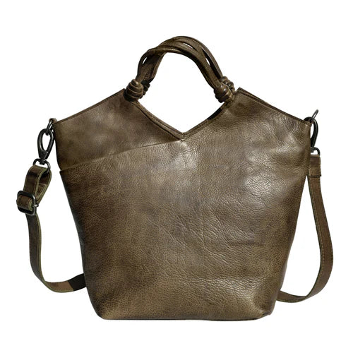 Handmade Genuine Leather Crossbody Bag green
