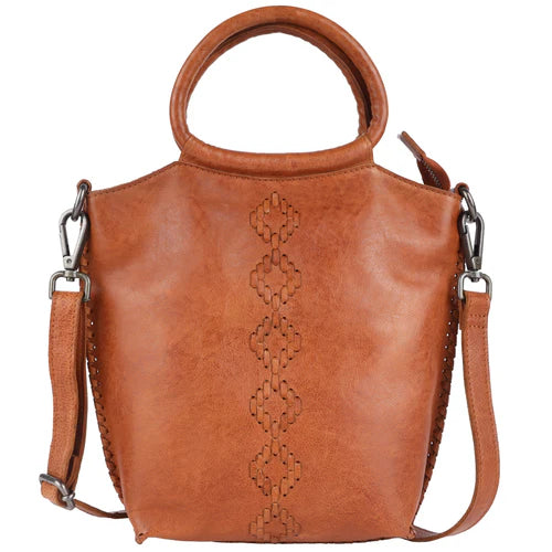 Handmade Genuine Leather Crossbody Brown