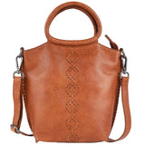 Handmade Genuine Leather Crossbody Brown