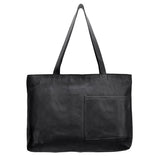 Handmade Genuine Leather Tote Bag Black