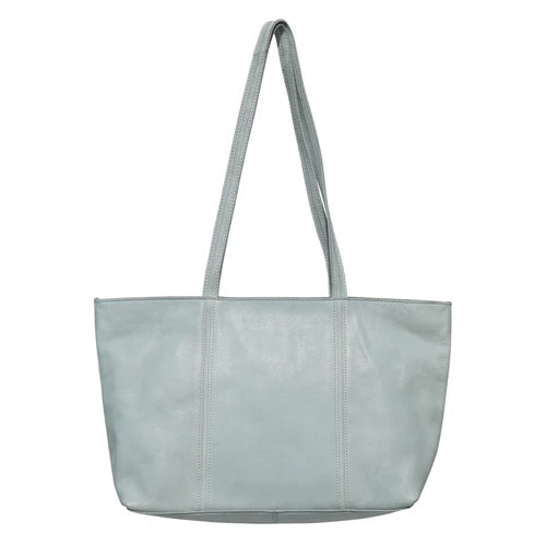 Handmade Genuine Leather Tote Bag Inside Sky