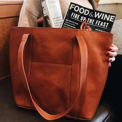 Suburban Handmade Genuine Leather Tote Bag style