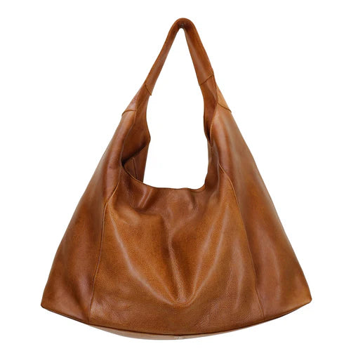 Handmade Genuine Leather Tote brown