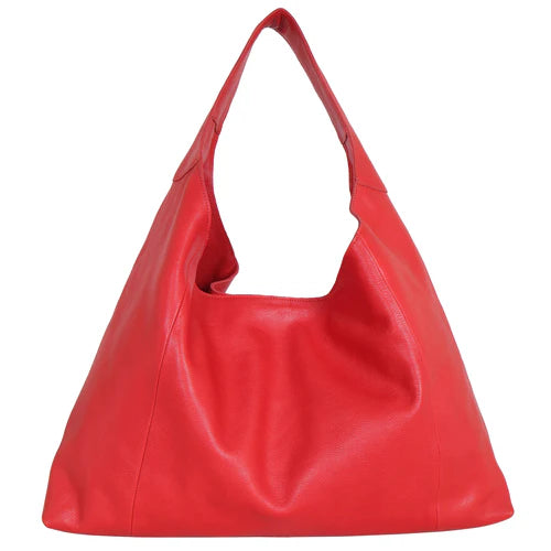 Handmade Genuine Leather Tote red women