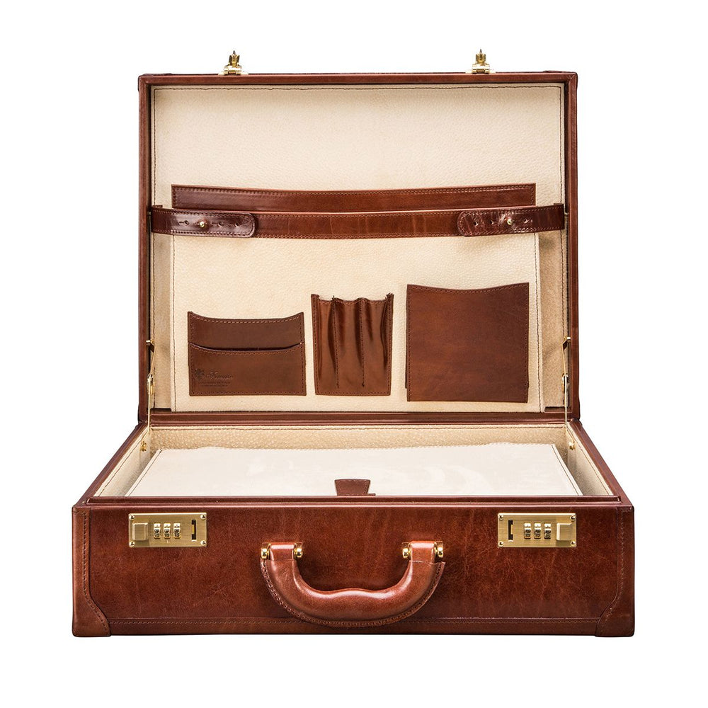 Handmade Large Genuine Leather Attaché Case
