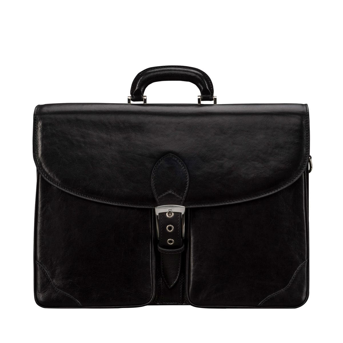 Handmade Large Men's Genuine Leather Briefcase
