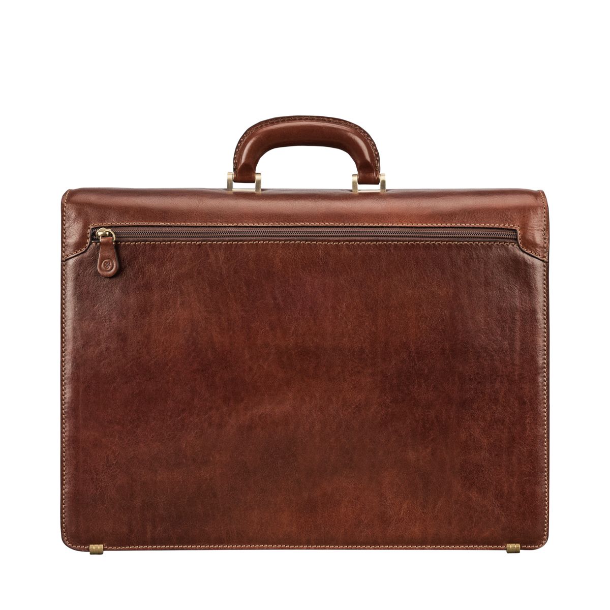Handmade Large Men's Genuine Leather Briefcase