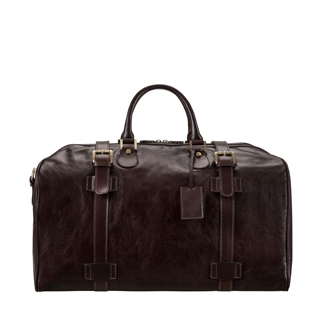 The Voyager Handmade Large Men's Genuine Leather Duffel Bag