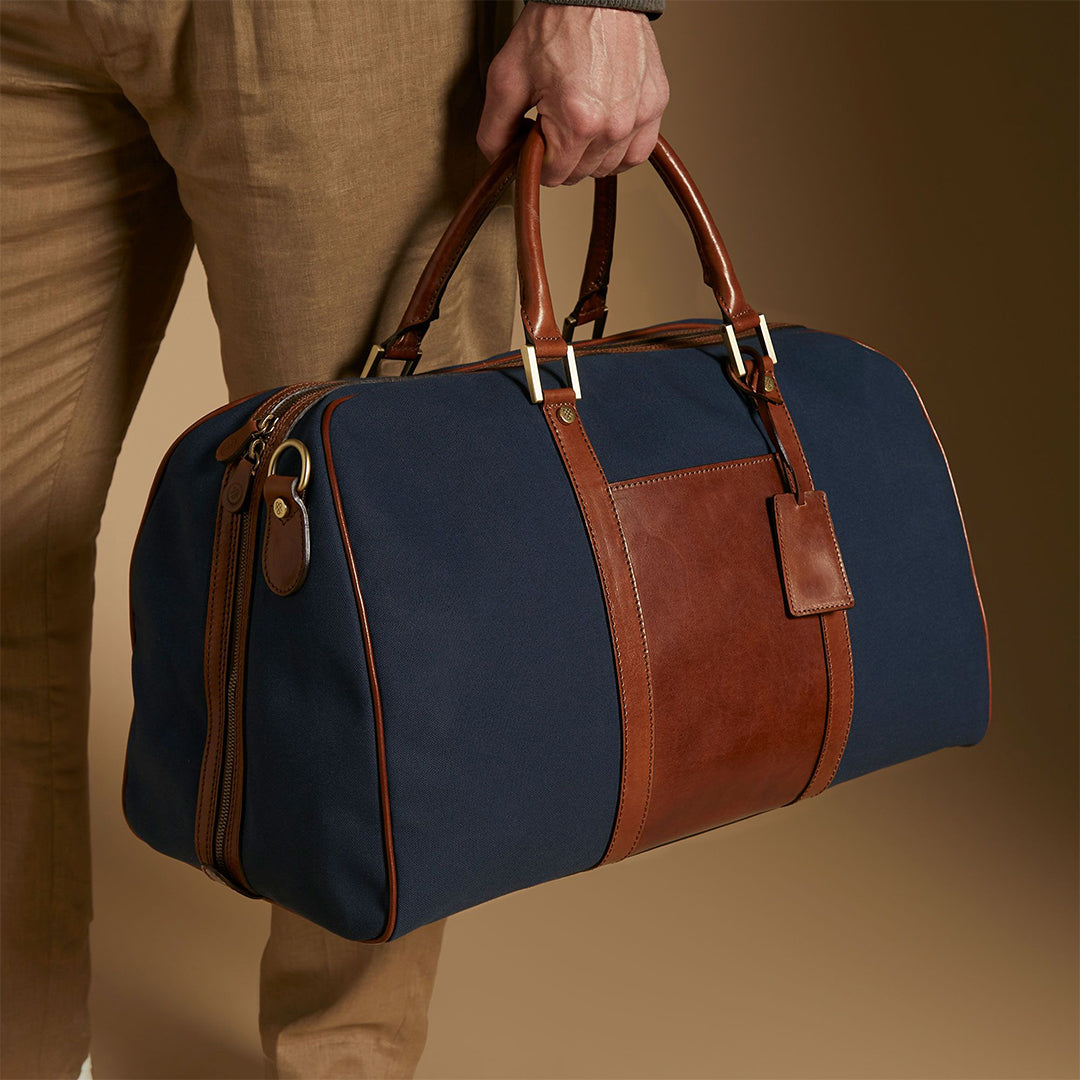 The Nomad Handmade Medium Canvas Travel Holdall Bag