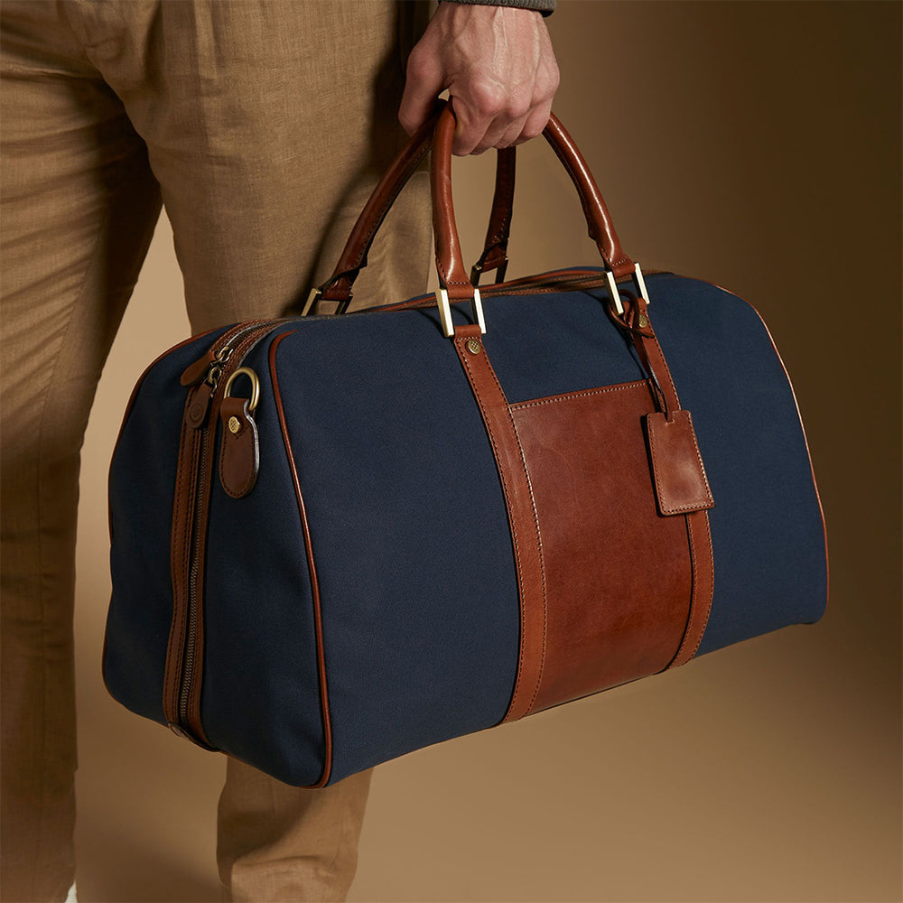 The Nomad Handmade Medium Canvas Travel Holdall Bag