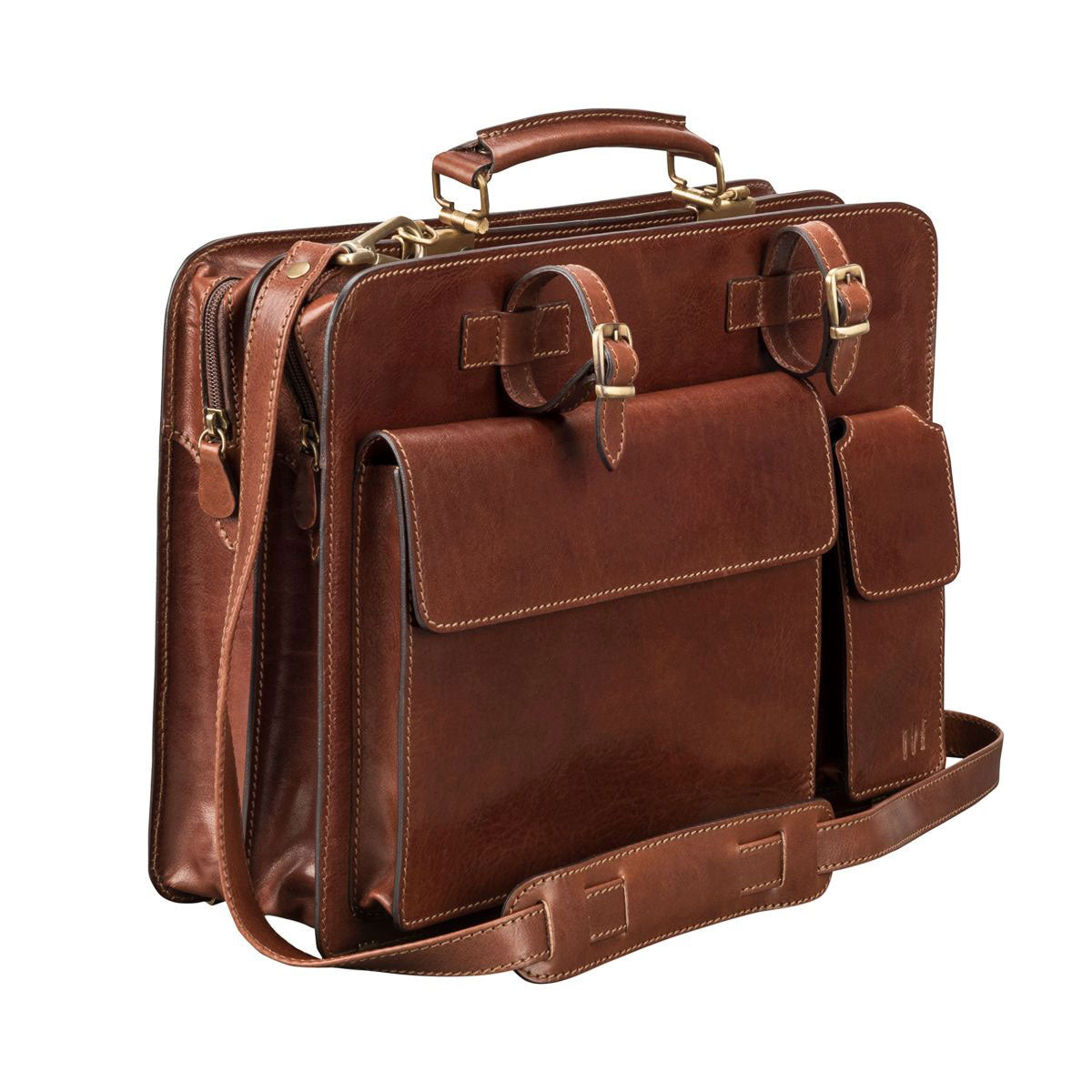 Forge Legacy Handmade Men's Genuine Leather Briefcase