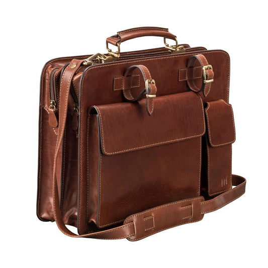 Forge Legacy Handmade Men's Genuine Leather Briefcase