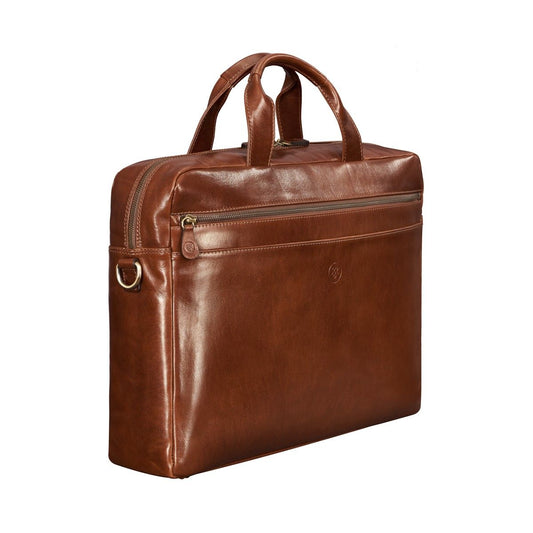 The Overlord Handmade Men's Genuine Leather Briefcase