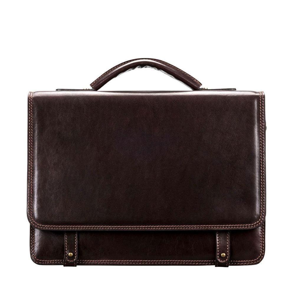 Handmade Men's Genuine Leather Briefcase Bag