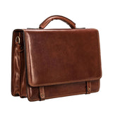 The Iron Handmade Men's Genuine Leather Briefcase Bag