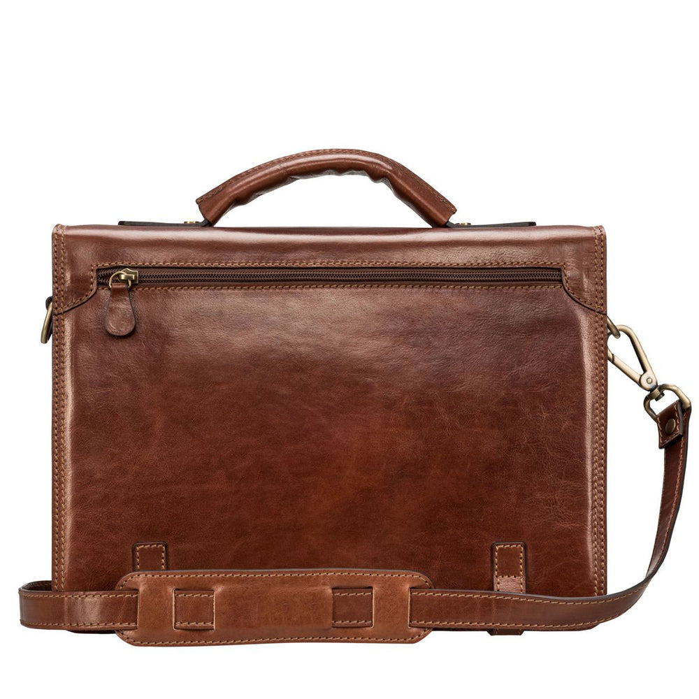 Handmade Men's Genuine Leather Briefcase Bag