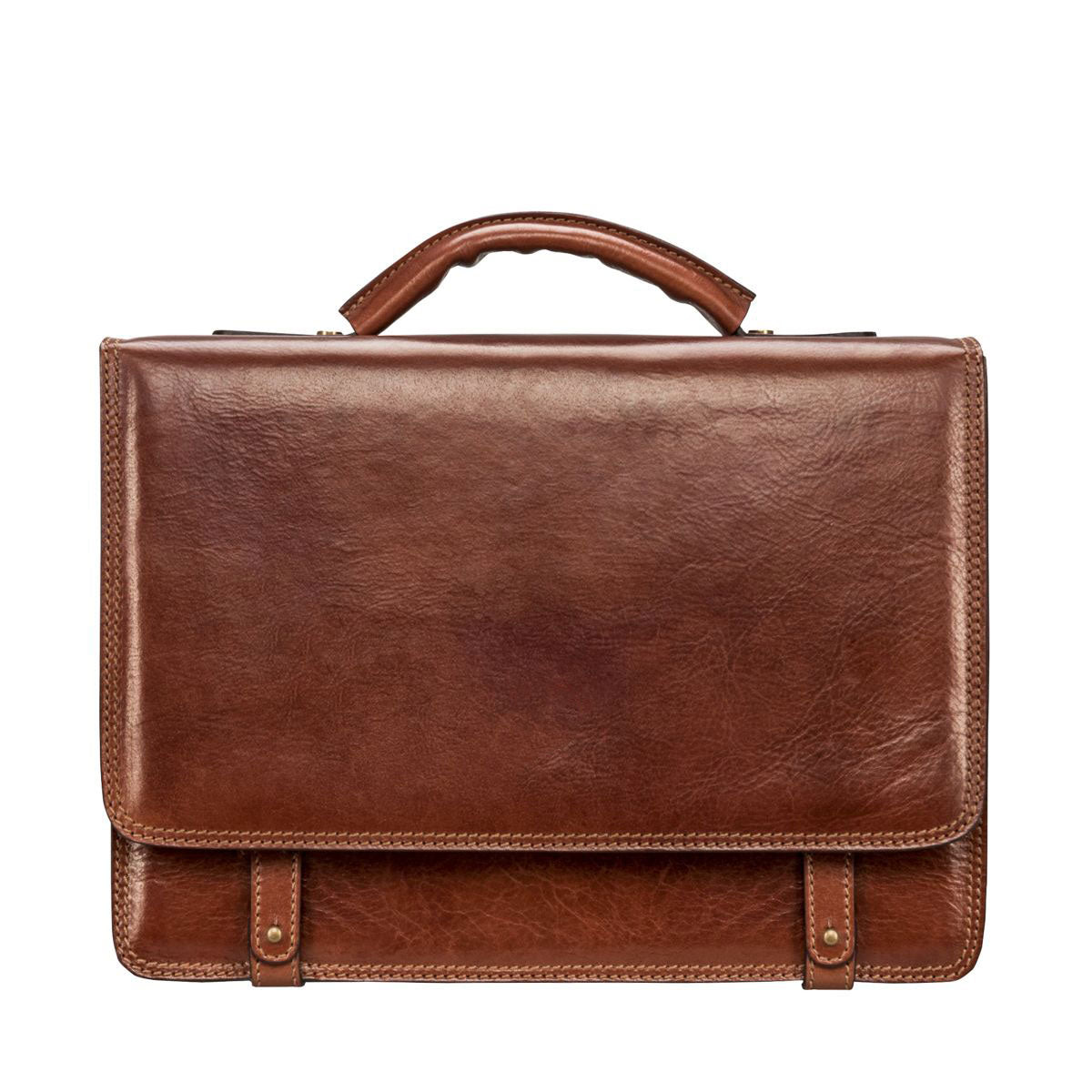 Handmade Men's Genuine Leather Briefcase Bag