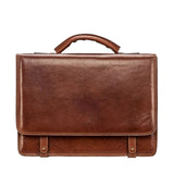 Handmade Men's Genuine Leather Briefcase Bag