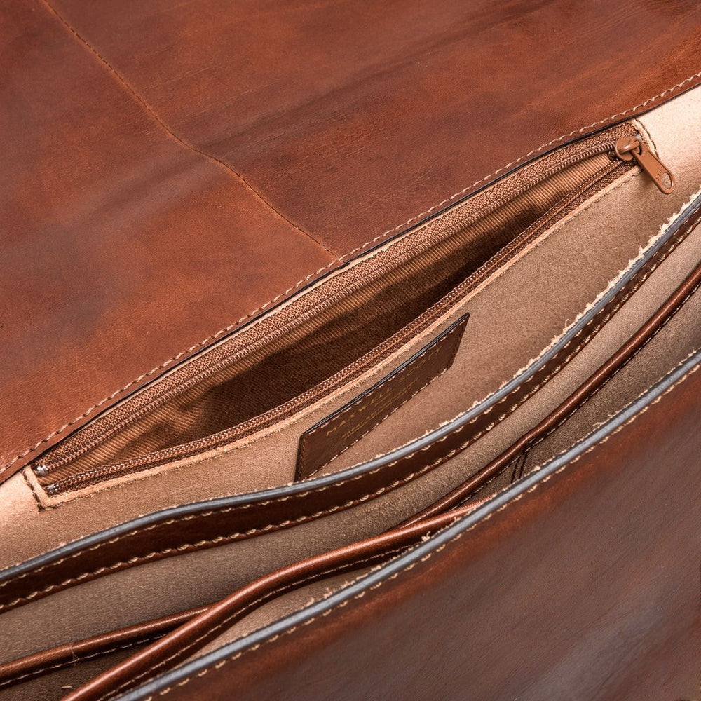 Handmade Men's Genuine Leather Briefcase Bag