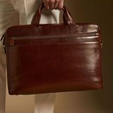 Handmade Men's Genuine Leather Briefcase 