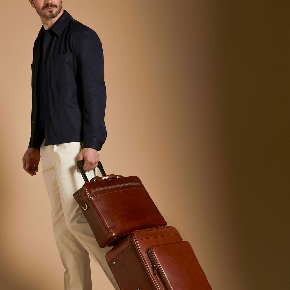 Handmade Men's Genuine Leather Briefcase 