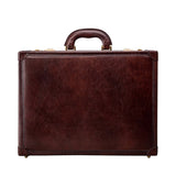 Handmade Slim Genuine Leather Attaché Case