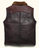 Men’s Shearling Leather Vest – Turkish Sheepskin Western Vest