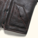 Men’s Shearling Leather Vest – Turkish Sheepskin Western Vest