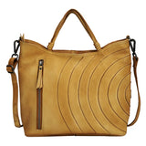 Joplin Handmade Genuine Leather Crossbody Bag brown