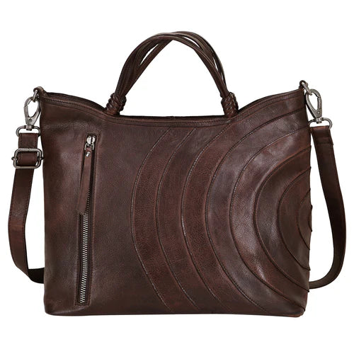 Joplin Handmade Genuine Leather Crossbody Bag red