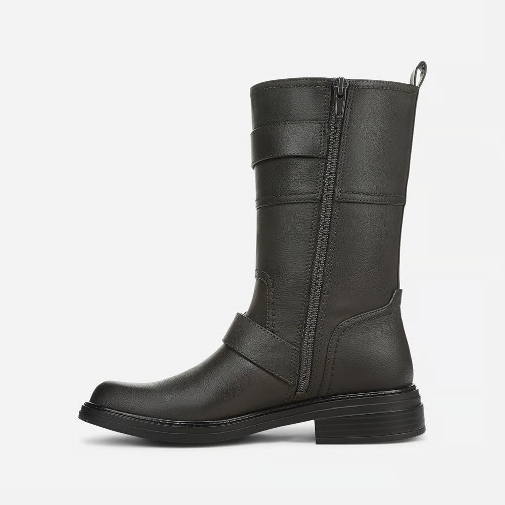 Latoya Women's Faux Leather Moto Mid-Calf Boot