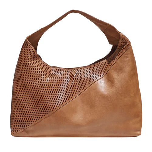 Lindsey Laser-Cut Handmade Genuine Leather Tote Bag
