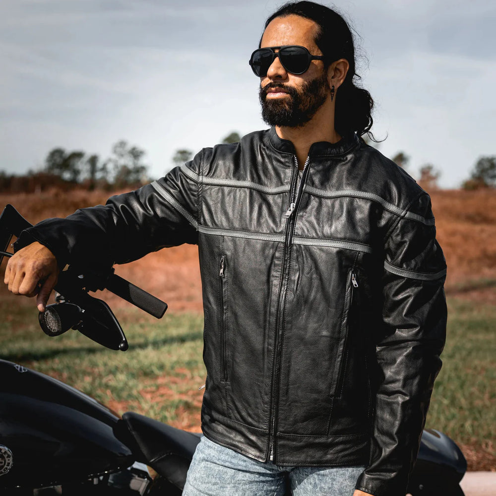 Men's Premium Genuine Leather Biker Jacket