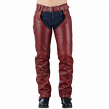 Nomad Nebula Men's Black Leather Biker Chaps