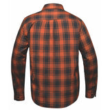 Men's Black & Brown Long Sleeve Cotton Flannel Shirt back