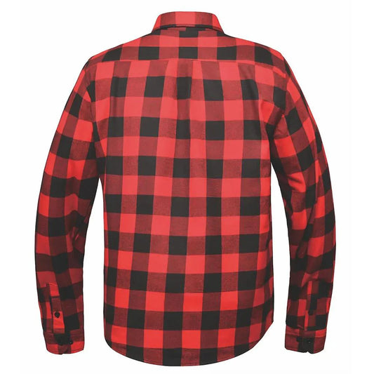 Men's Black & Red Long Sleeve Cotton Flannel Shirt