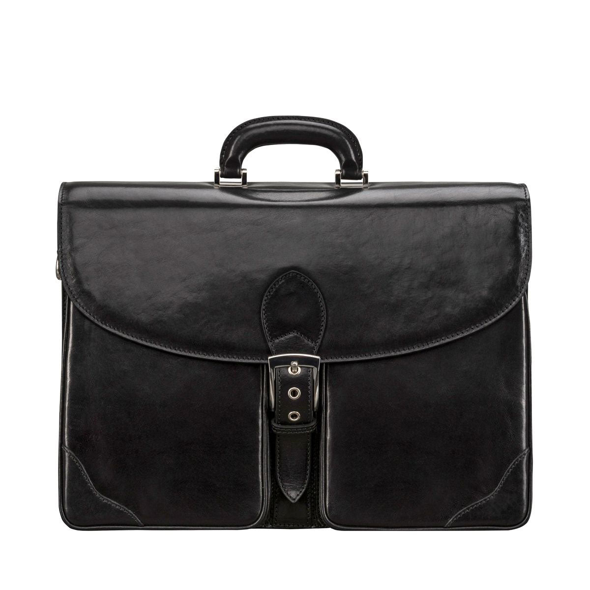 Handmade Large Men's Genuine Leather Briefcase