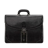 Handmade Large Men's Genuine Leather Briefcase