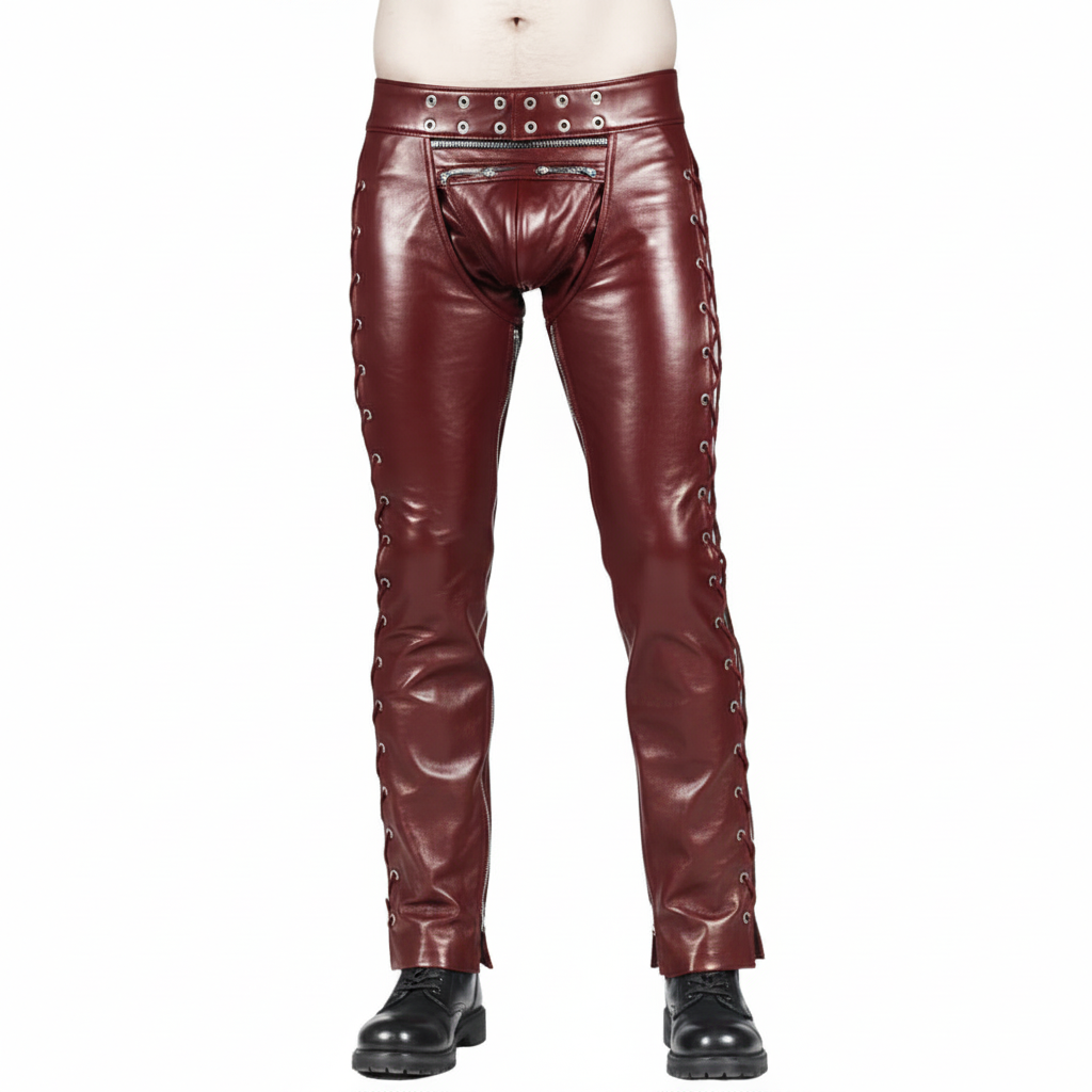 Lickerish Barrage Men's Genuine Leather Chaps