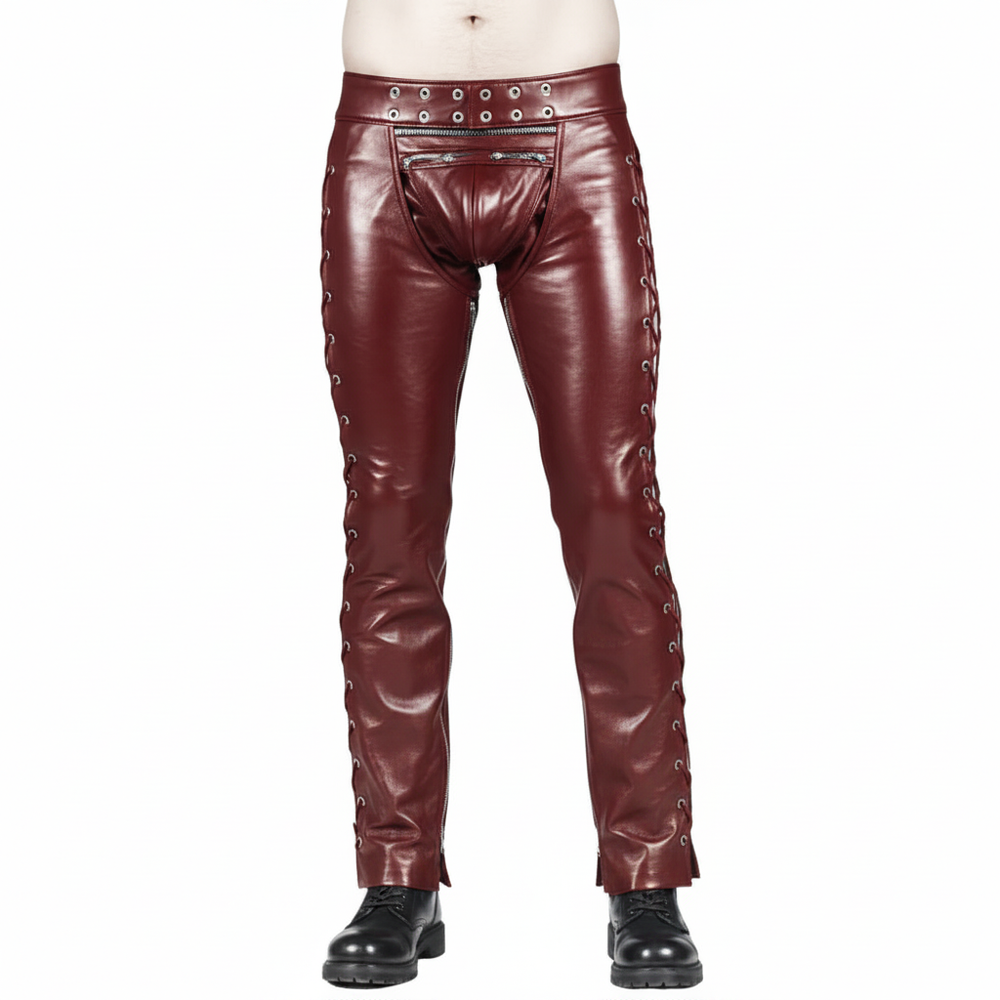 Lickerish Barrage Men's Genuine Leather Chaps