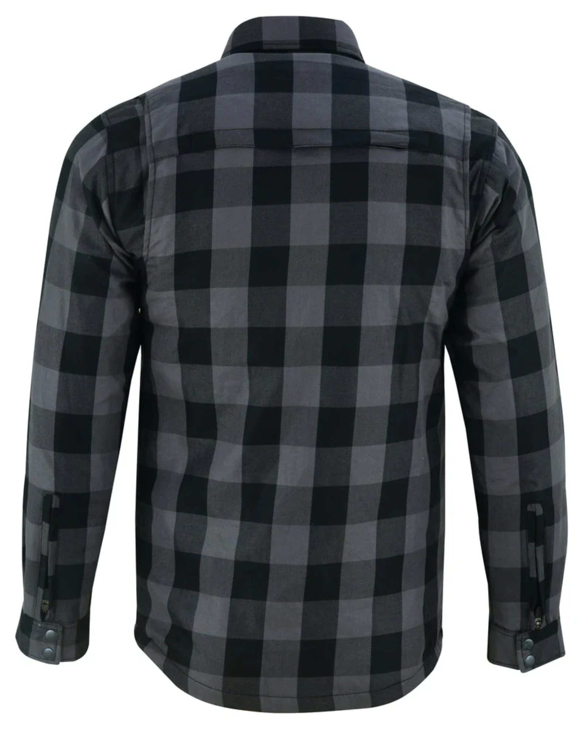 Men's Long Sleeve Motorcycle Flannel Shirt