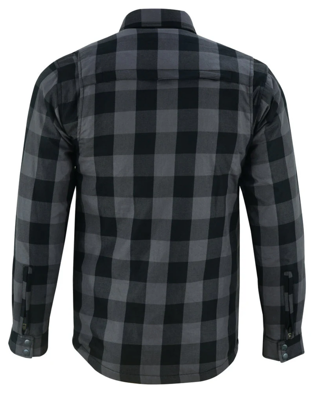 Men's Long Sleeve Motorcycle Flannel Shirt
