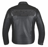 Phantom Men's Premium Genuine Leather Biker Jacket