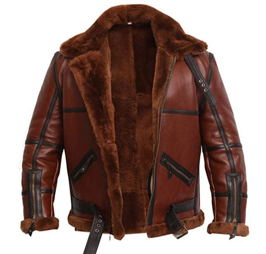 Men’s British Shearling Aviator Jacket