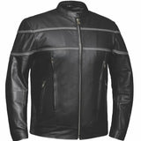 Viper Men's Premium Genuine Leather Biker Jacket