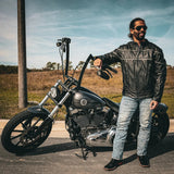 Viper Men's Premium Genuine Leather Biker Jacket