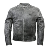Men’s Black Full Grain Leather Motorcycle Jacket