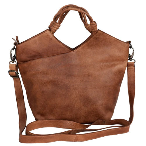 Nash Handmade Genuine Leather Crossbody Bag brown
