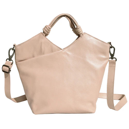 Nash Handmade Genuine Leather Crossbody Bag cream