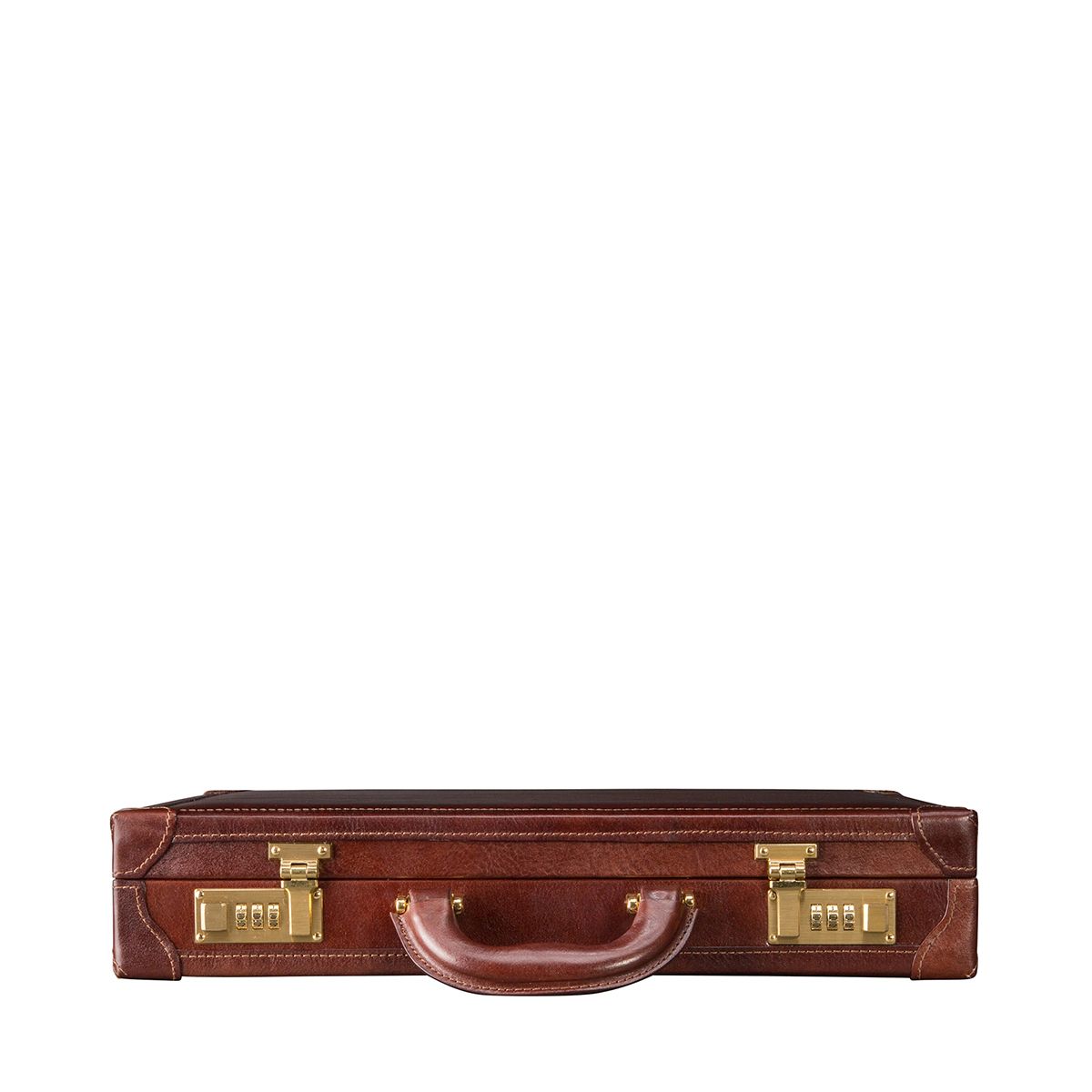 The Vault Handmade Slim Genuine Leather Attaché Case
